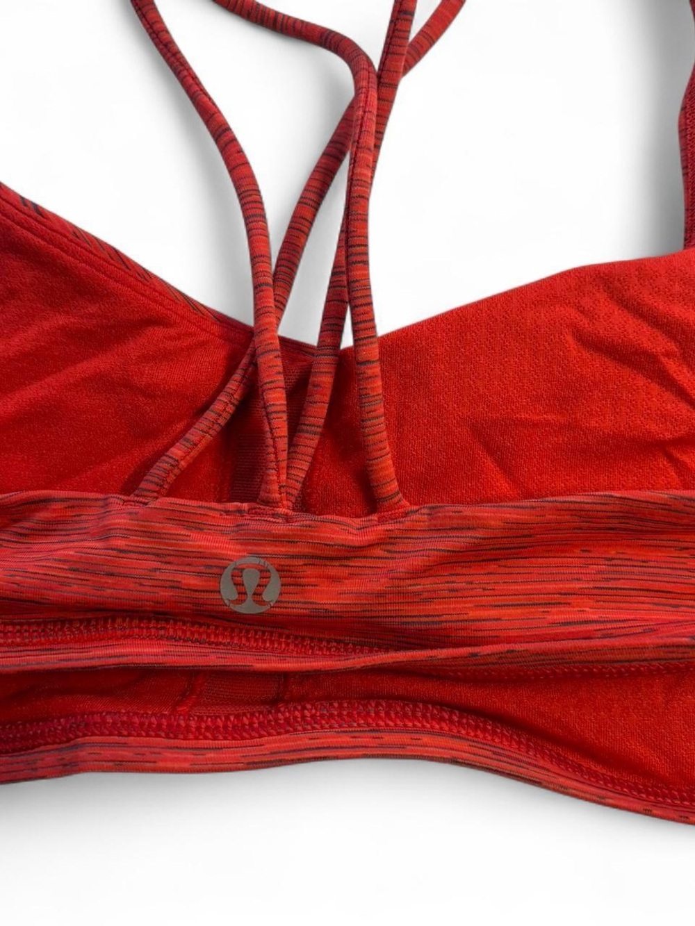 lululemon athletica Red Strappy Back Sports Bra